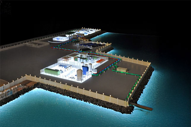 INDUSTRIAL MODEL WITH FLOW LIGHTING
